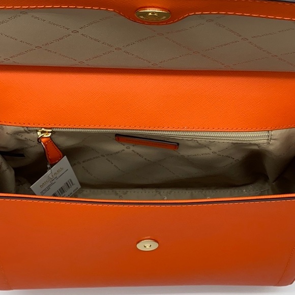 MICHAEL KORS TALIA LARGE TH SATCHEL CLEMENTINE - Picture 9 of 16